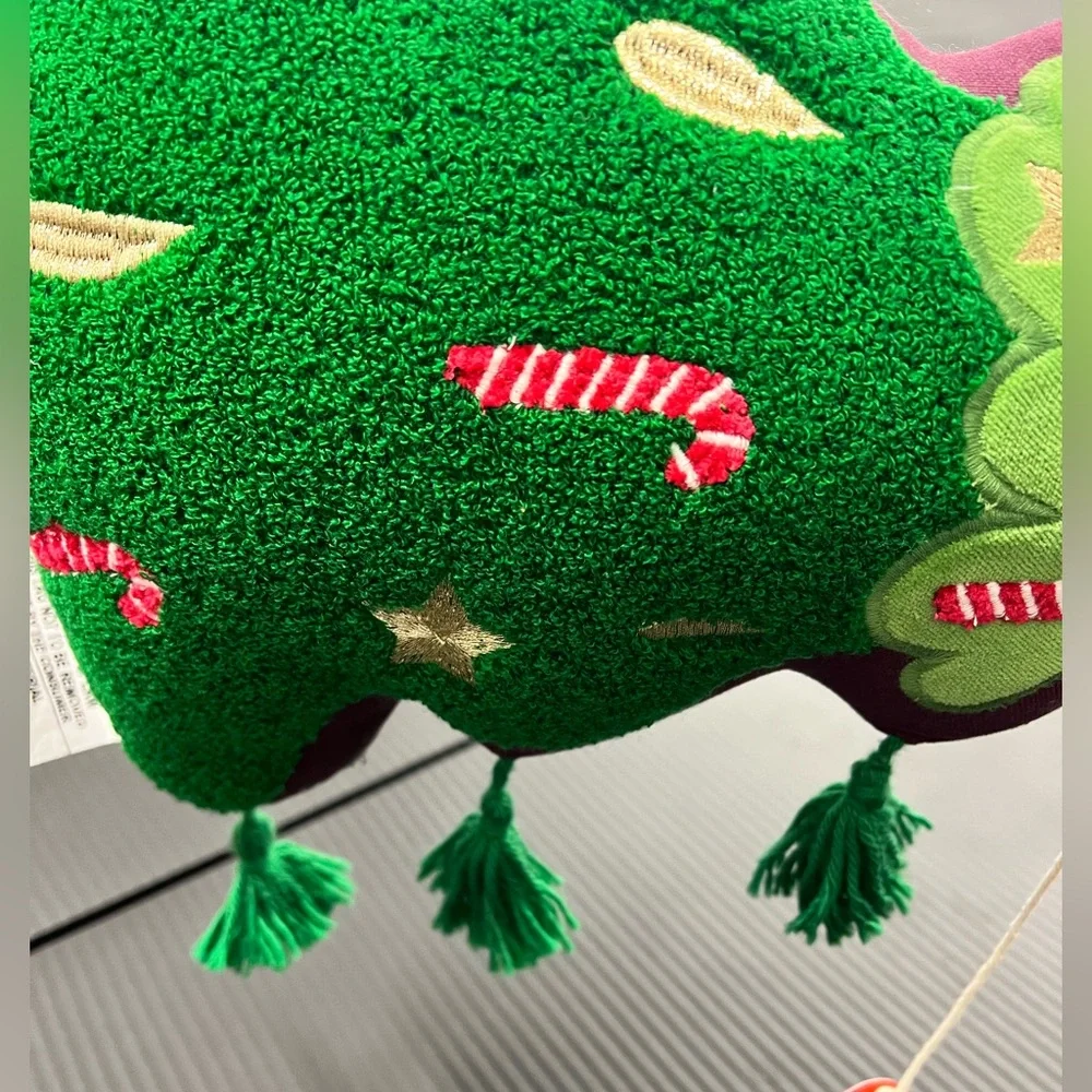 Festive Christmas Tree Plush pillow